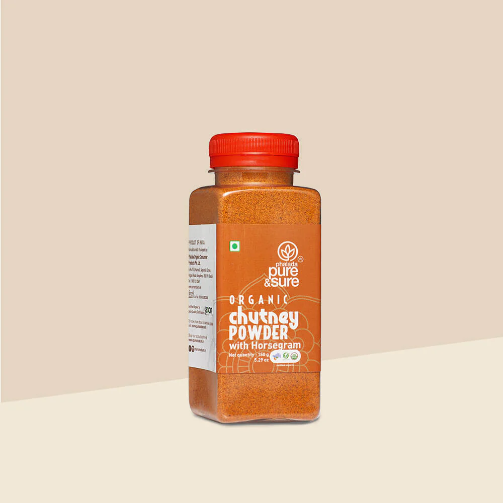 Show details for Phalada Pure & Sure Organic Chutney Powder With Horsegram - 150 GM Picture of Phalada Pure & Sure Organic Chutney Powder With Horsegram - 150 GM