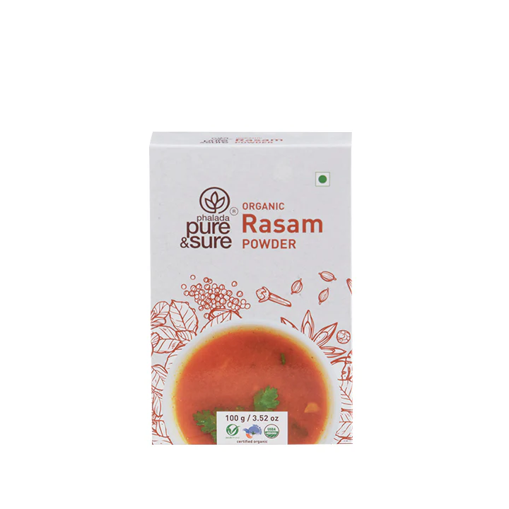 Show details for Phalada Pure & Sure Organic Rasam Powder - 100 GM Picture of Phalada Pure & Sure Organic Rasam Powder - 100 GM