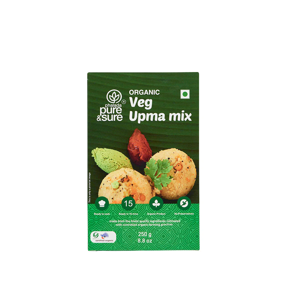 Show details for Phalada Pure & Sure Organic Veg Upma Mix - 250 GM Picture of Phalada Pure & Sure Organic Veg Upma Mix - 250 GM