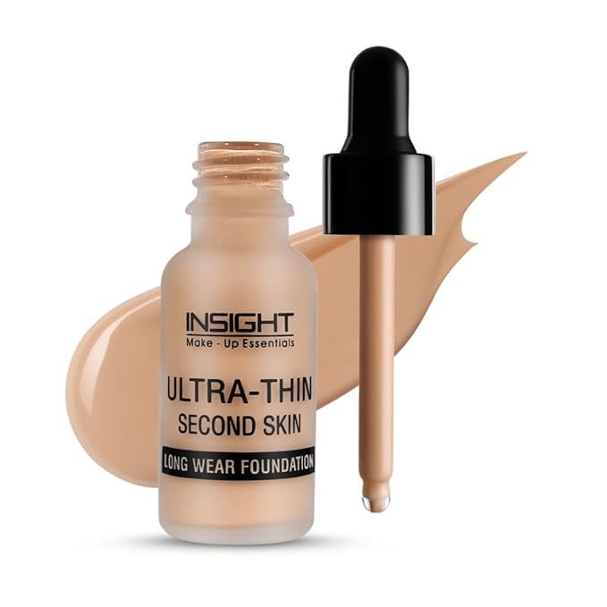 Show details for Insight Cosmetics Ultra-Thin Second Skin Long Wear Liquid Foundation - Golden Honey - 20 ML Picture of Insight Cosmetics Ultra-Thin Second Skin Long Wear Liquid Foundation - Golden Honey - 20 ML