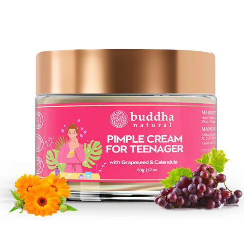 Picture of Buddha Natural Pimple Cream for Teenager (11 to 19 Years) - 50 GM