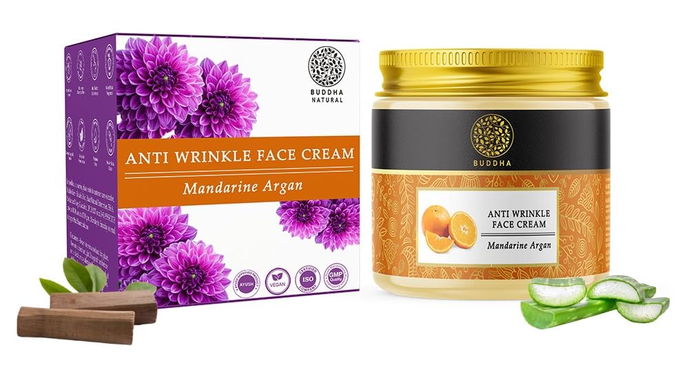 Picture of Buddha Natural Anti Wrinkle Face Cream - Reduce Fine Lines, Wrinkles & Skin Aging - 75 GM