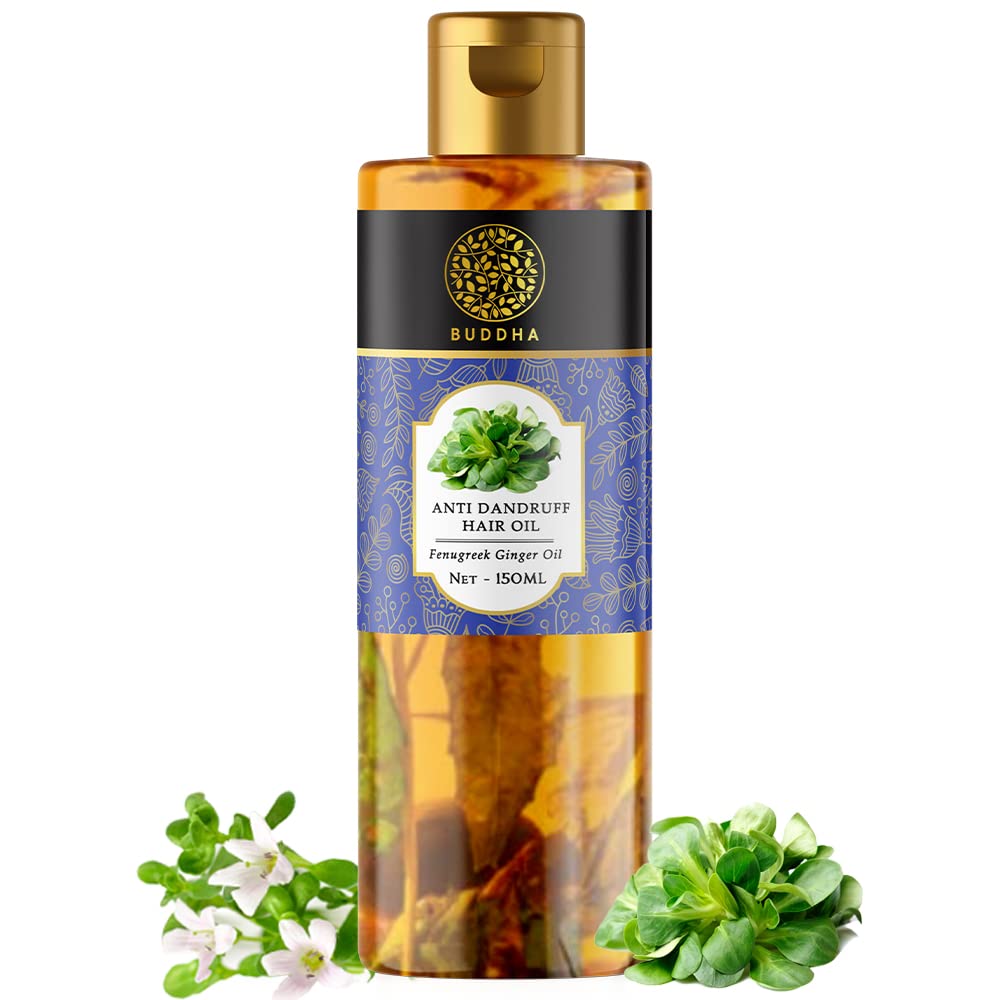 Picture of Buddha Natural Anti Dandruff Hair Oil Controls Dandruff And Revitalizes Hair - 150 ML