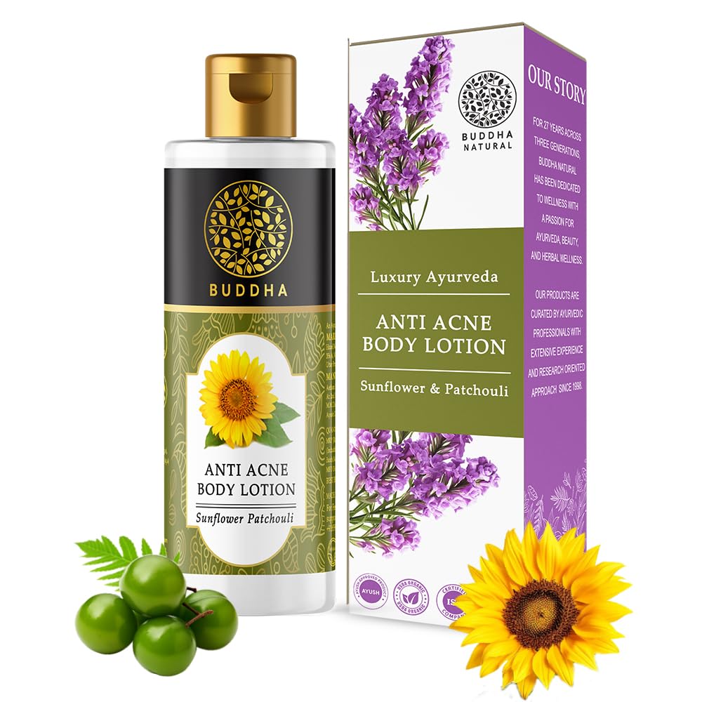 Picture of Buddha Natural Anti Acne Body Lotion - For Help Clear Acne & Future Breakouts - 150 ML