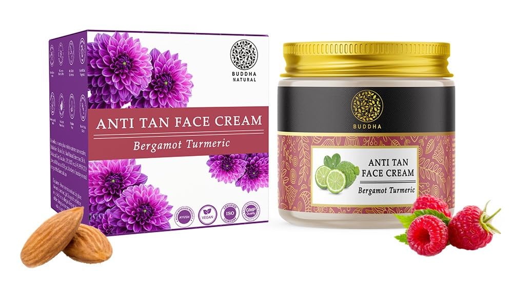 Picture of Buddha Natural Anti Tan Face Cream - For Skin Glow, Removing Tan & Dark Spots - 75 GM