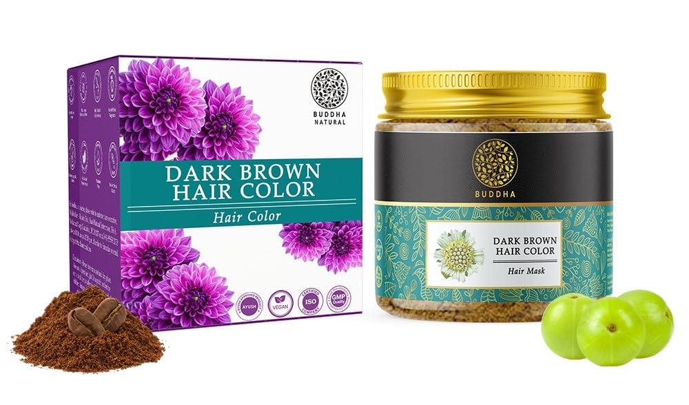 Show details for Buddha Natural Dark Brown Hair Color - 50 GM Picture of Buddha Natural Dark Brown Hair Color - 50 GM