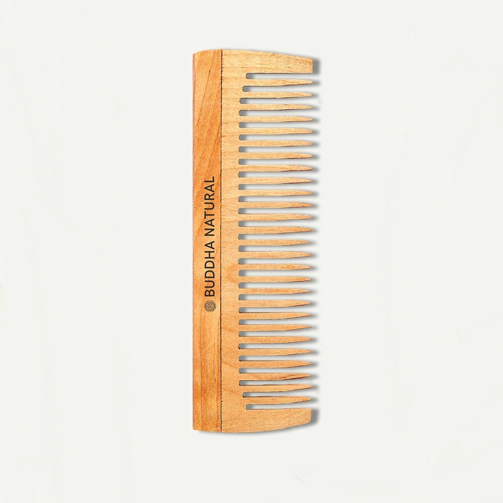 Picture of Buddha Natural Baby Wide Tooth Comb - Kacchi Neem Wood Comb