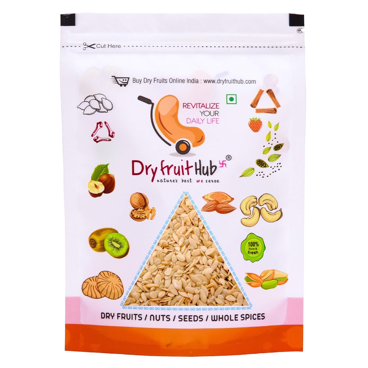 Picture of Dry Fruit Hub Muskmelon Seeds - 250 GM