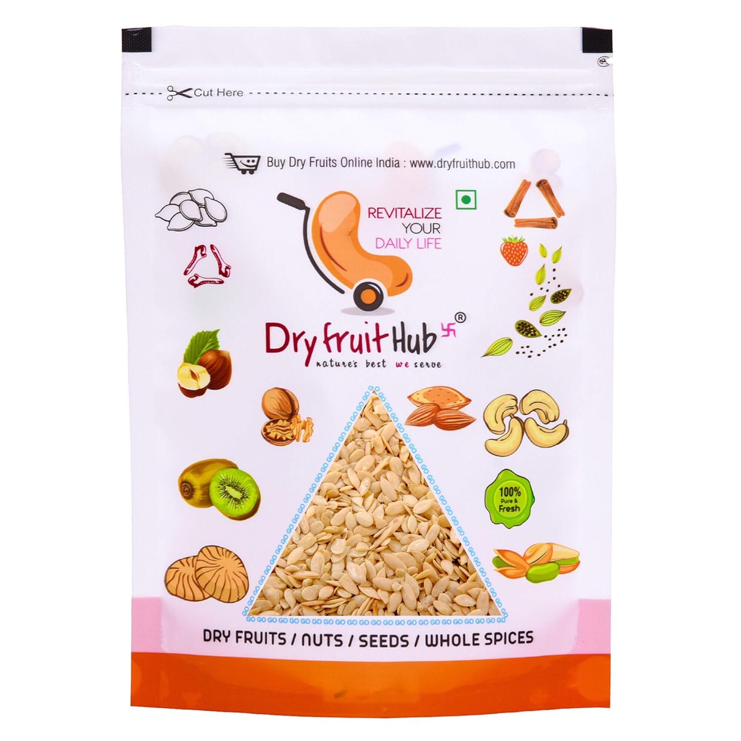 Show details for Dry Fruit Hub Muskmelon Seeds - 250 GM Picture of Dry Fruit Hub Muskmelon Seeds - 250 GM