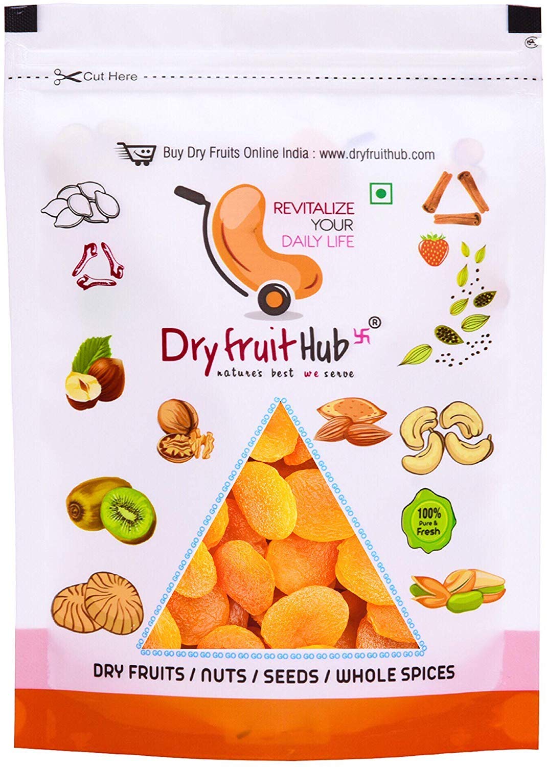 Show details for Dry Fruit Hub Dried Apricot Seedless - 400 GM Picture of Dry Fruit Hub Dried Apricot Seedless - 400 GM