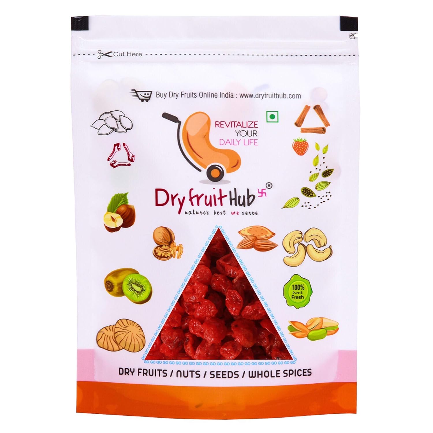 Picture of Dry Fruit Hub Dried Cherry - 400 GM