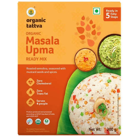 Show details for Organic Tattva Masala Upma Ready Mix - 200 GM Picture of Organic Tattva Masala Upma Ready Mix - 200 GM