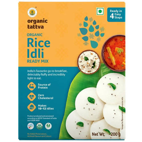 Show details for Organic Tattva Rice Idli Ready Mix - 200 GM Picture of Organic Tattva Rice Idli Ready Mix - 200 GM