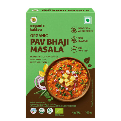 Show details for Organic Tattva Pav Bhaji Masala Powder - 100 GM Picture of Organic Tattva Pav Bhaji Masala Powder - 100 GM