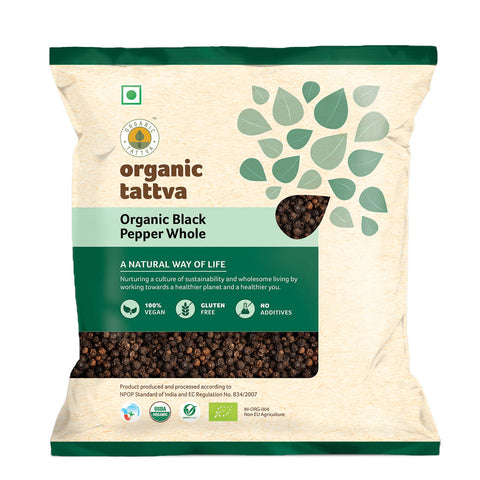Show details for Organic Tattva Black Pepper Whole - 100 GM Picture of Organic Tattva Black Pepper Whole - 100 GM