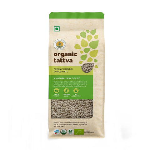 Show details for Organic Tattva Urad Dal Whole White - 1 KG Picture of Organic Tattva Urad Dal Whole White - 1 KG