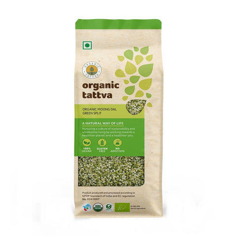 Show details for Organic Tattva Moong Dal Green Split - 500 GM Picture of Organic Tattva Moong Dal Green Split - 500 GM