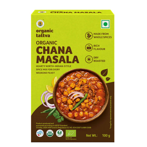 Show details for Organic Tattva Chana Masala Powder - 100 GM Picture of Organic Tattva Chana Masala Powder - 100 GM