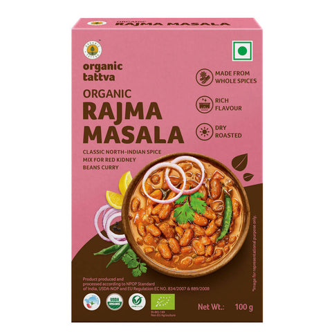 Picture of Organic Tattva Rajma Masala Powder - 100 GM