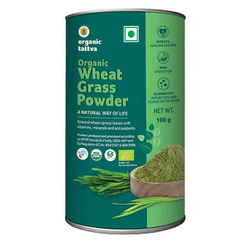 Show details for Organic Tattva Wheat Grass Powder - 100 GM Picture of Organic Tattva Wheat Grass Powder - 100 GM