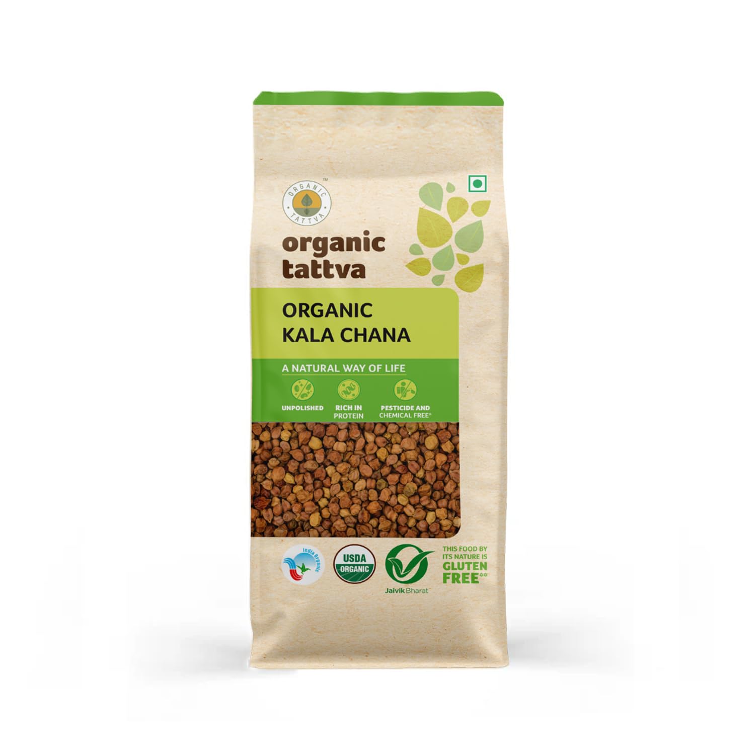Show details for Organic Tattva Organic Kala Chana - 500 GM Picture of Organic Tattva Organic Kala Chana - 500 GM