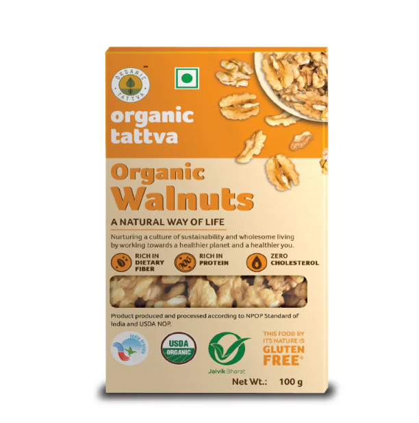 Show details for Organic Tattva Walnuts - 100 GM Picture of Organic Tattva Walnuts - 100 GM
