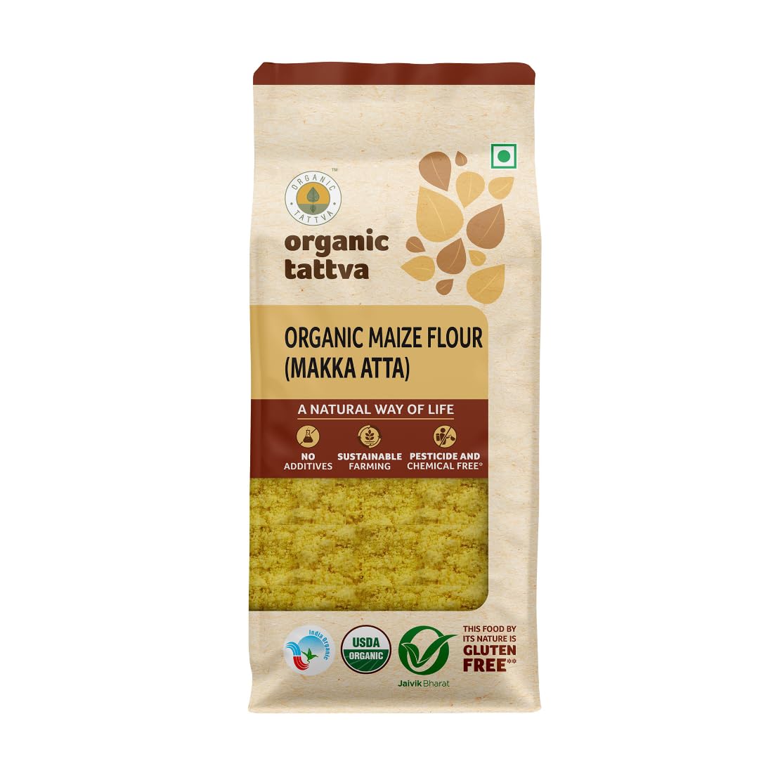 Show details for Organic Tattva Corn Flour - 500 GM Picture of Organic Tattva Corn Flour - 500 GM