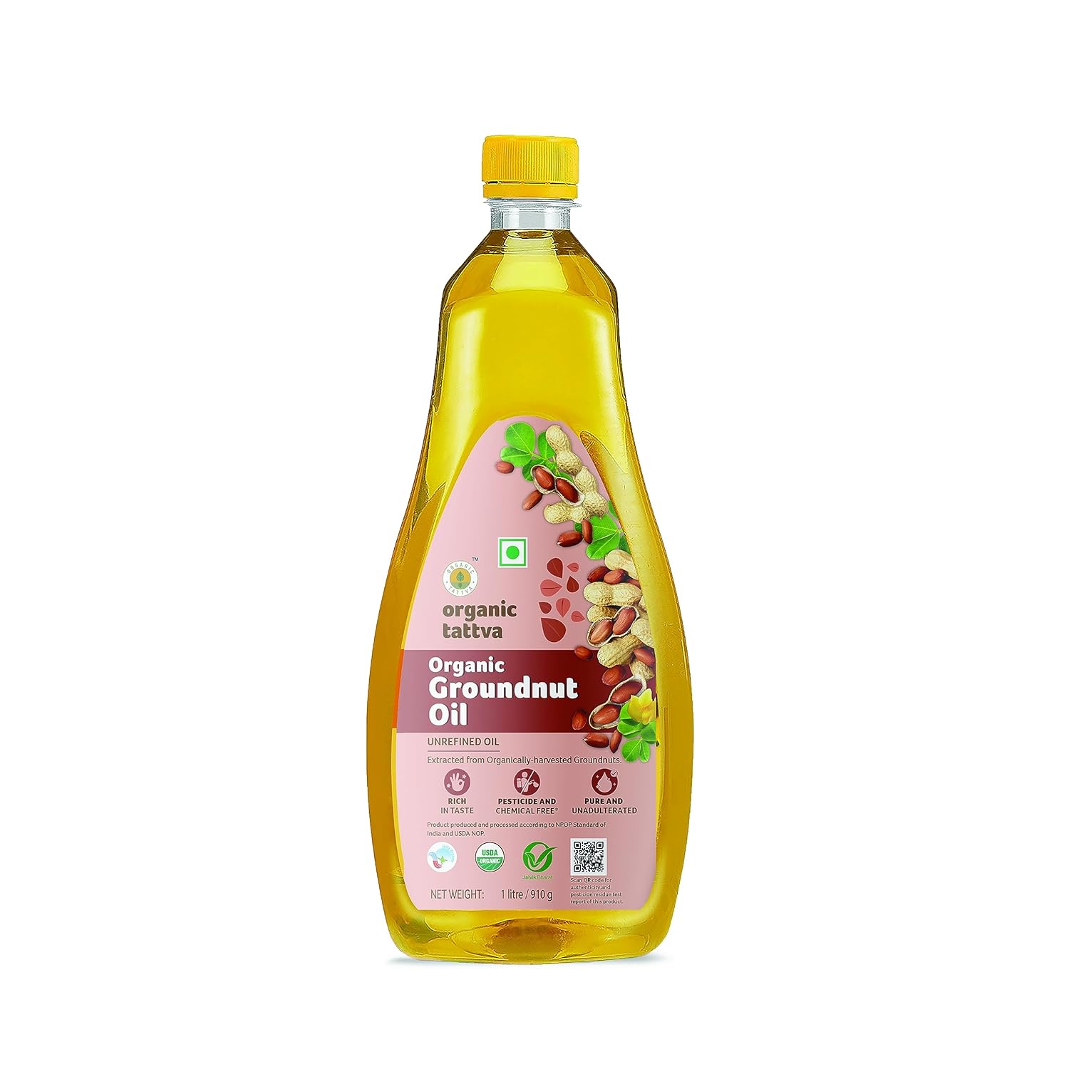 Show details for Organic Tattva Groundnut Oil - 1L Picture of Organic Tattva Groundnut Oil - 1L