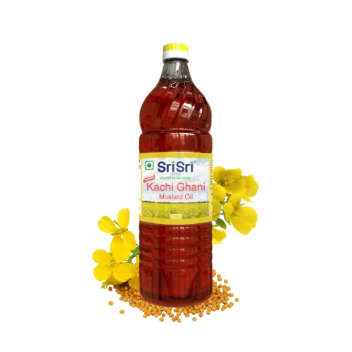 Show details for Sri Sri Tattva Premium Kachi Ghani Mustard Oil - 1 L Picture of Sri Sri Tattva Premium Kachi Ghani Mustard Oil - 1 L