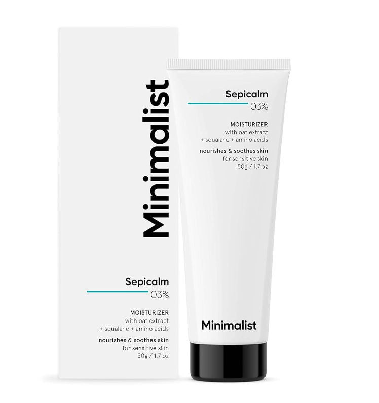 Show details for Minimalist Sepicalm 3% + Oat Moisturizer - 50 GM  Picture of Minimalist Sepicalm 3% + Oat Moisturizer - 50 GM