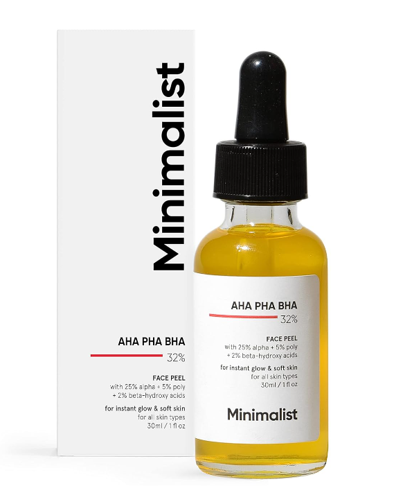 Show details for Minimalist 32% AHA PHA BHA Face Peel - 30 ML Picture of Minimalist 32% AHA PHA BHA Face Peel - 30 ML