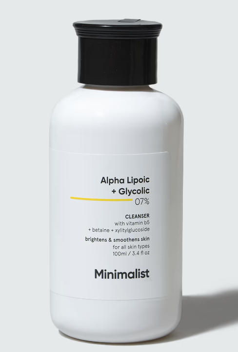 Show details for Minimalist Alpha Lipoic + Glycolic 07% Face Cleanser - 100 ML Picture of Minimalist Alpha Lipoic + Glycolic 07% Face Cleanser - 100 ML