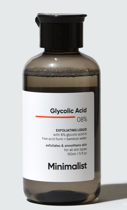 Show details for Minimalist 8% Glycolic Acid Toner For Glowing Skin - 150 ML Picture of Minimalist 8% Glycolic Acid Toner For Glowing Skin - 150 ML