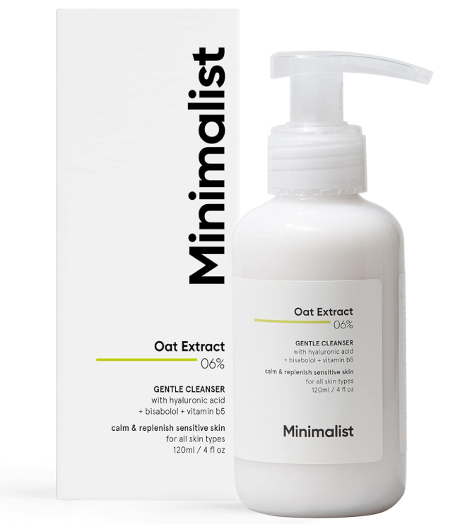 Show details for Minimalist Oat Extract 06% Gentle Cleanser - 120 ML Picture of Minimalist Oat Extract 06% Gentle Cleanser - 120 ML