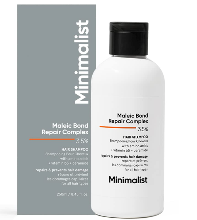 Show details for Minimalist Maleic Bond Repair Complex 3.5 % Hair Shampoo - 250 ML Picture of Minimalist Maleic Bond Repair Complex 3.5 % Hair Shampoo - 250 ML