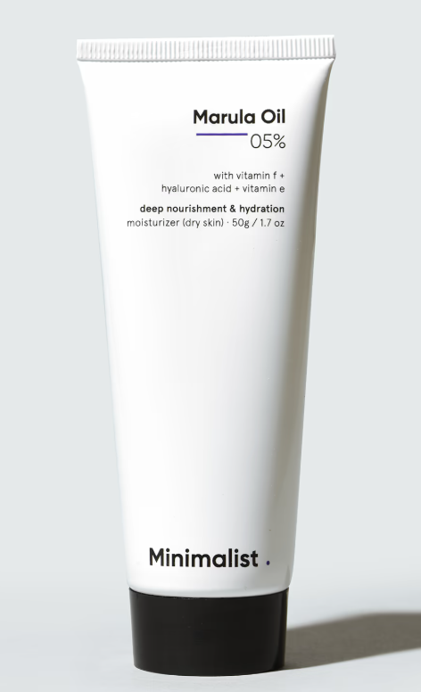 Picture of Minimalist 5% Marula Oil Moisturizer With Hyaluronic Acid & Vitamin F & E - 50 GM