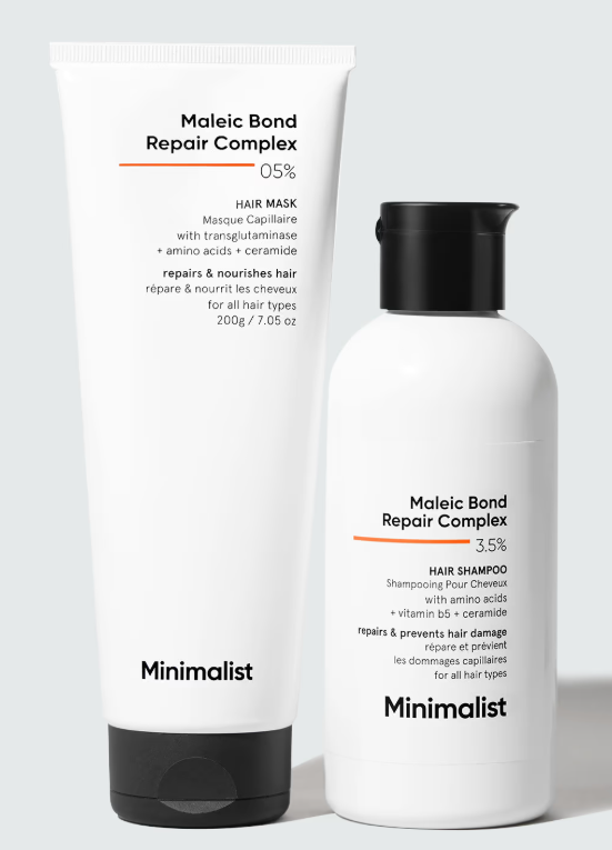 Picture of Minimalist Maleic Bond Repair Complex Shampoo & Conditioner - Combo