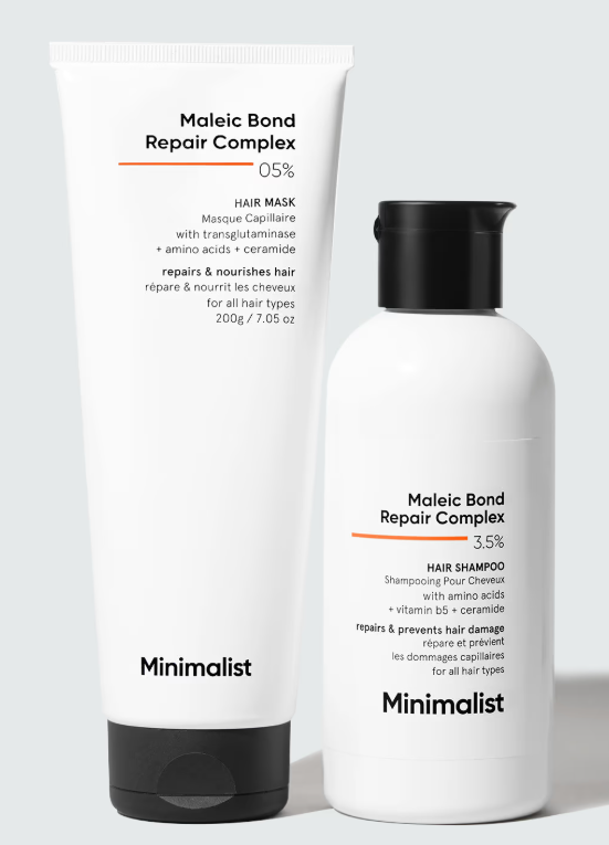 Show details for Minimalist Maleic Bond Repair Complex Shampoo & Conditioner - Combo Picture of Minimalist Maleic Bond Repair Complex Shampoo & Conditioner - Combo