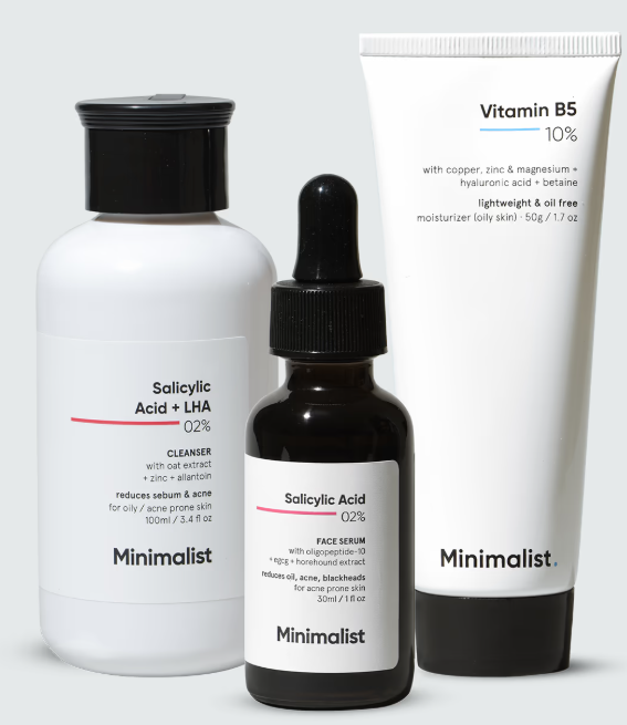 Show details for Minimalist Anti-Acne Kit, Skincare Routine Kit - Face Wash, Moisturizer, and Serum Picture of Minimalist Anti-Acne Kit, Skincare Routine Kit - Face Wash, Moisturizer, and Serum