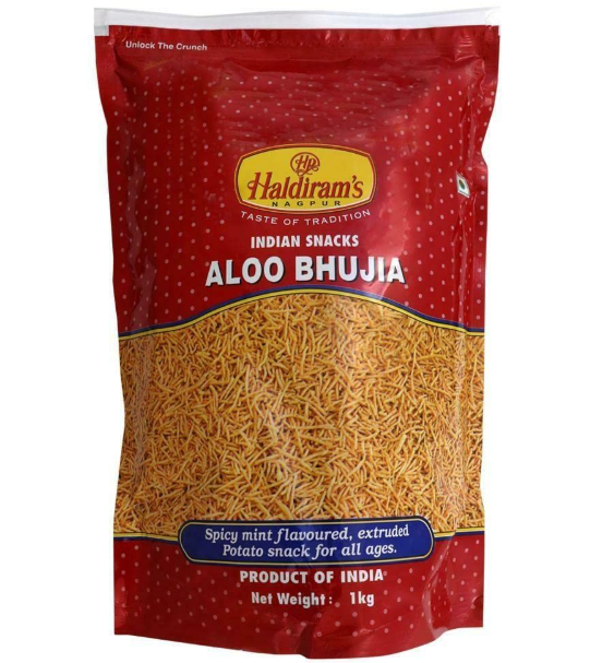 Show details for Haldiram's Namkeen Aloo Bhujia - 1KG Picture of Haldiram's Namkeen Aloo Bhujia - 1KG