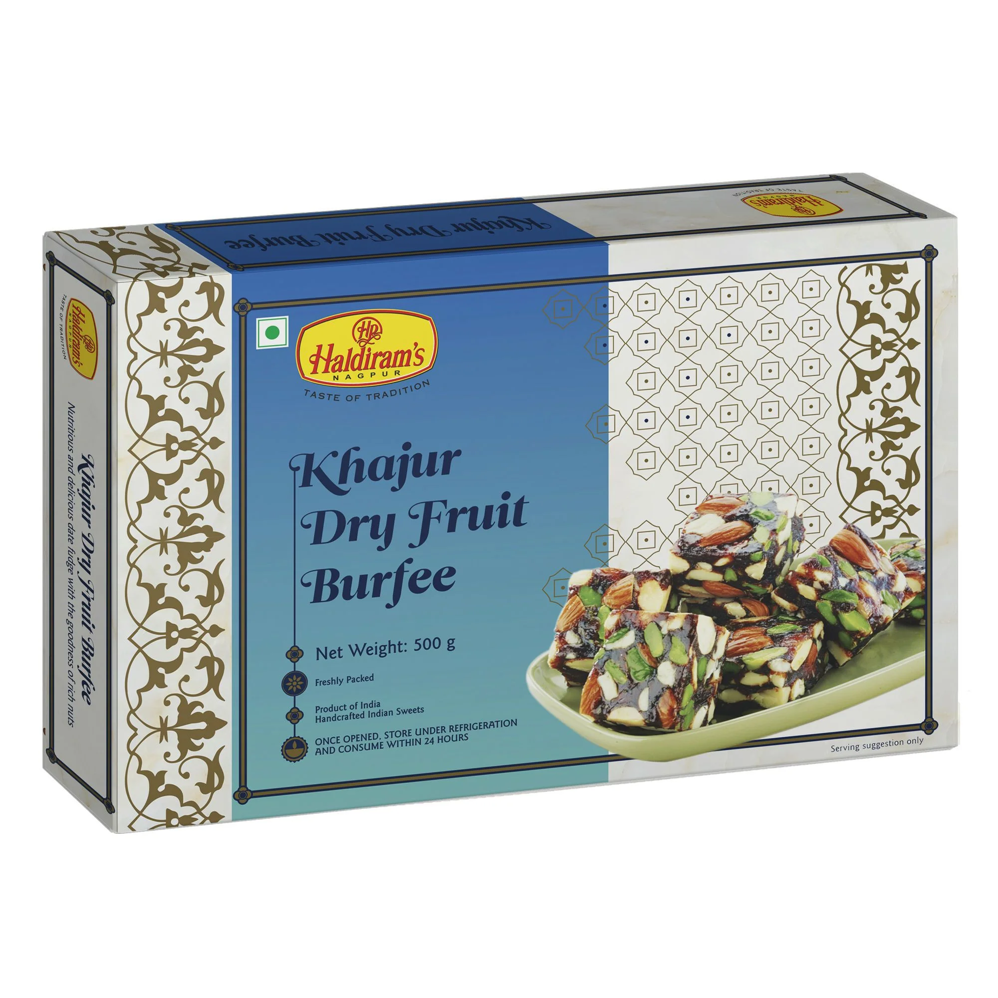 Picture of Haldiram's Khajoor Dry Fruit Burfi - 500 GM