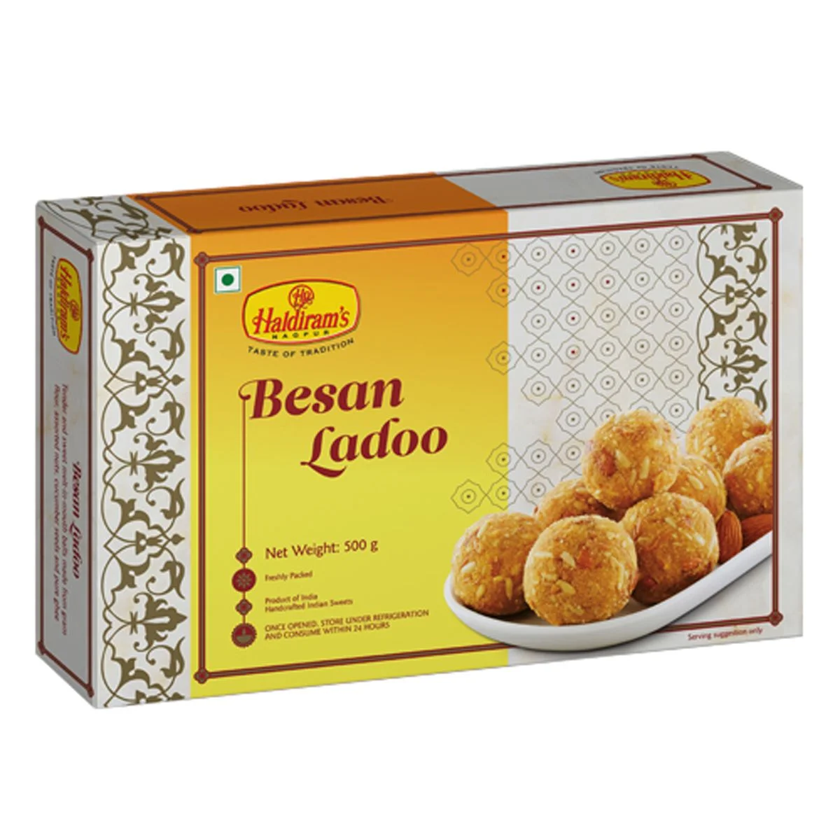 Show details for Haldiram's Besan Ladoo - 500 GM Picture of Haldiram's Besan Ladoo - 500 GM