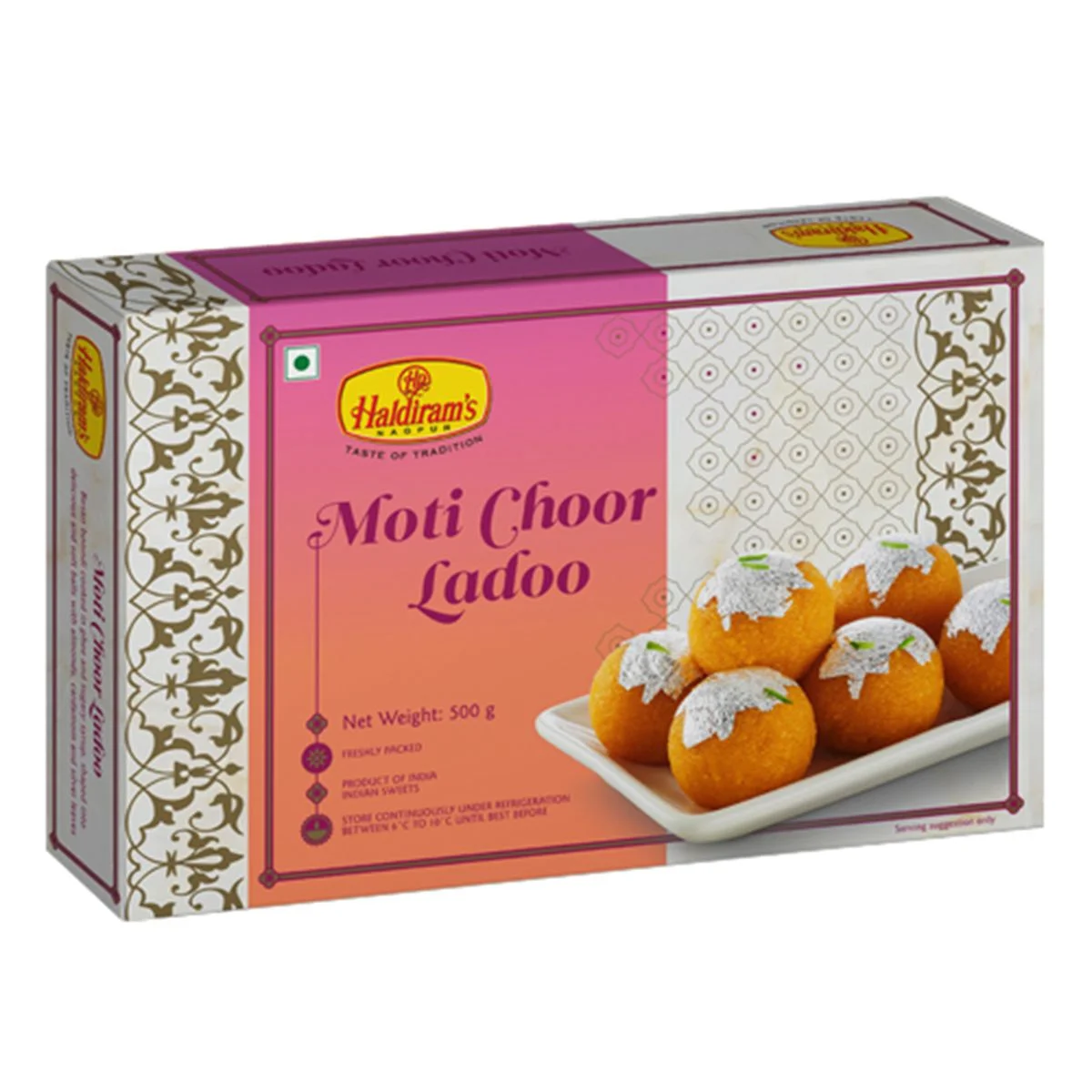 Show details for Haldiram's Nagpur Motichoor Ladoo - 500 GM Picture of Haldiram's Nagpur Motichoor Ladoo - 500 GM
