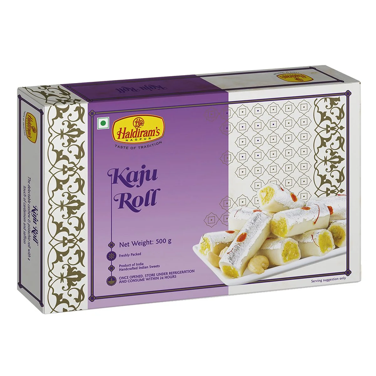 Picture of Haldiram's Nagpur Kaju Roll - 500 GM