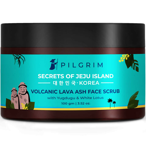 Picture of Pilgrim Face Scrub with Yugdugu & White Lotus, For Glowing Skin & Blackhead Removal, Dry, Oily Combination Skin - 100 GM