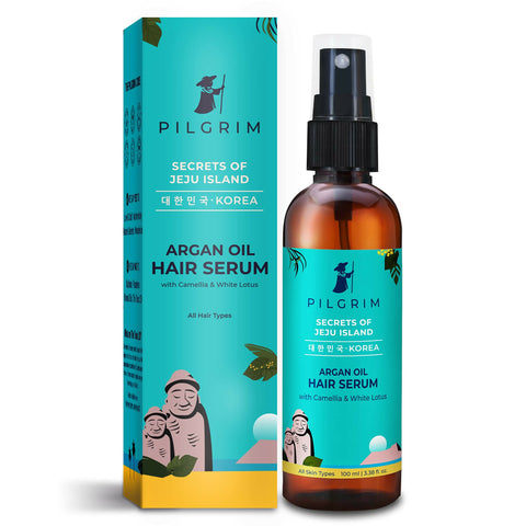 Picture of Pilgrim Argan Oil Hair Serum For Dry Frizzy Hair, Hair Smoothing & Soft Hair - 100 ML