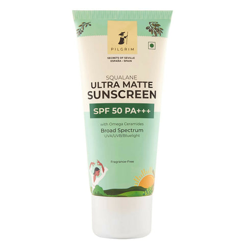 Picture of Pilgrim Ultra Matte Sunscreen Spf 50 Pa+++ For Women & Men With Omega Ceramides & Vitamin E - 50 GM