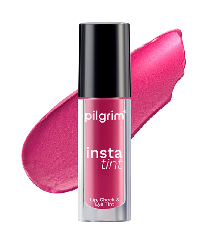 Picture of Pilgrim 3 In 1 Lip, Cheek And Eye Tint With Goodness Of Spanish - Pink Filter - 01 - 2.5 ML