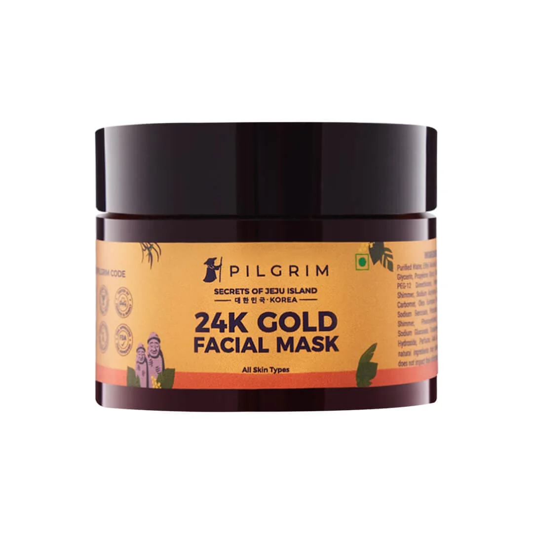 Show details for Pilgrim 24k Gold Face Mask For Glowing Skin - 50 GM Picture of Pilgrim 24k Gold Face Mask For Glowing Skin - 50 GM
