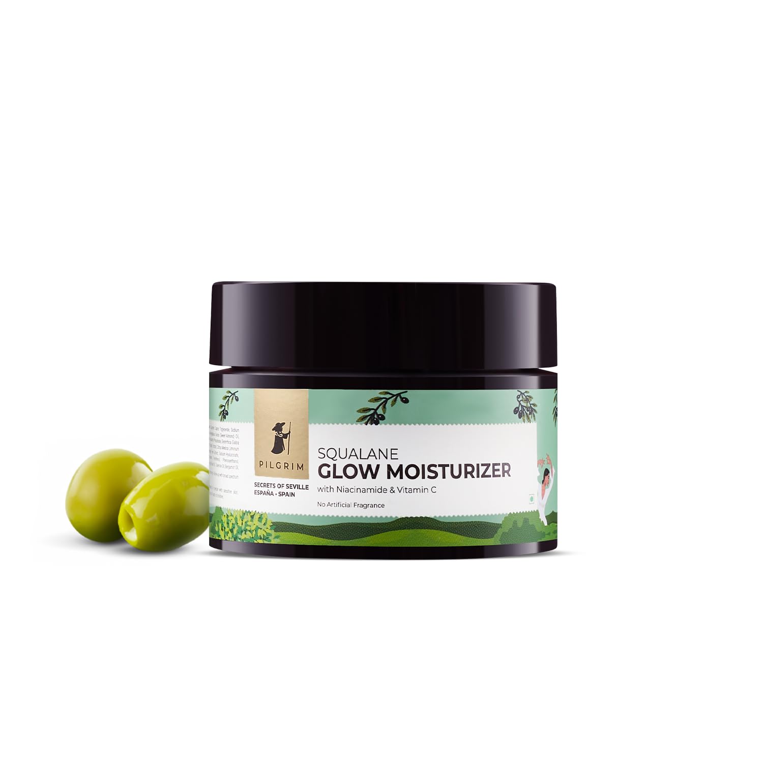 Show details for Pilgrim Glow Moisturizer Face Cream With Niacinamide & Vitamin C For Glowing Skin, Dry Skin Hydration, Non-Greasy - 50 GM Picture of Pilgrim Glow Moisturizer Face Cream With Niacinamide & Vitamin C For Glowing Skin, Dry Skin Hydration, Non-Greasy - 50 GM